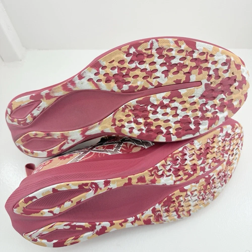 ASICS Noosa Tri 16 Mens 12 Red Orange Paisley Running Shoes Marathon Sneakers
